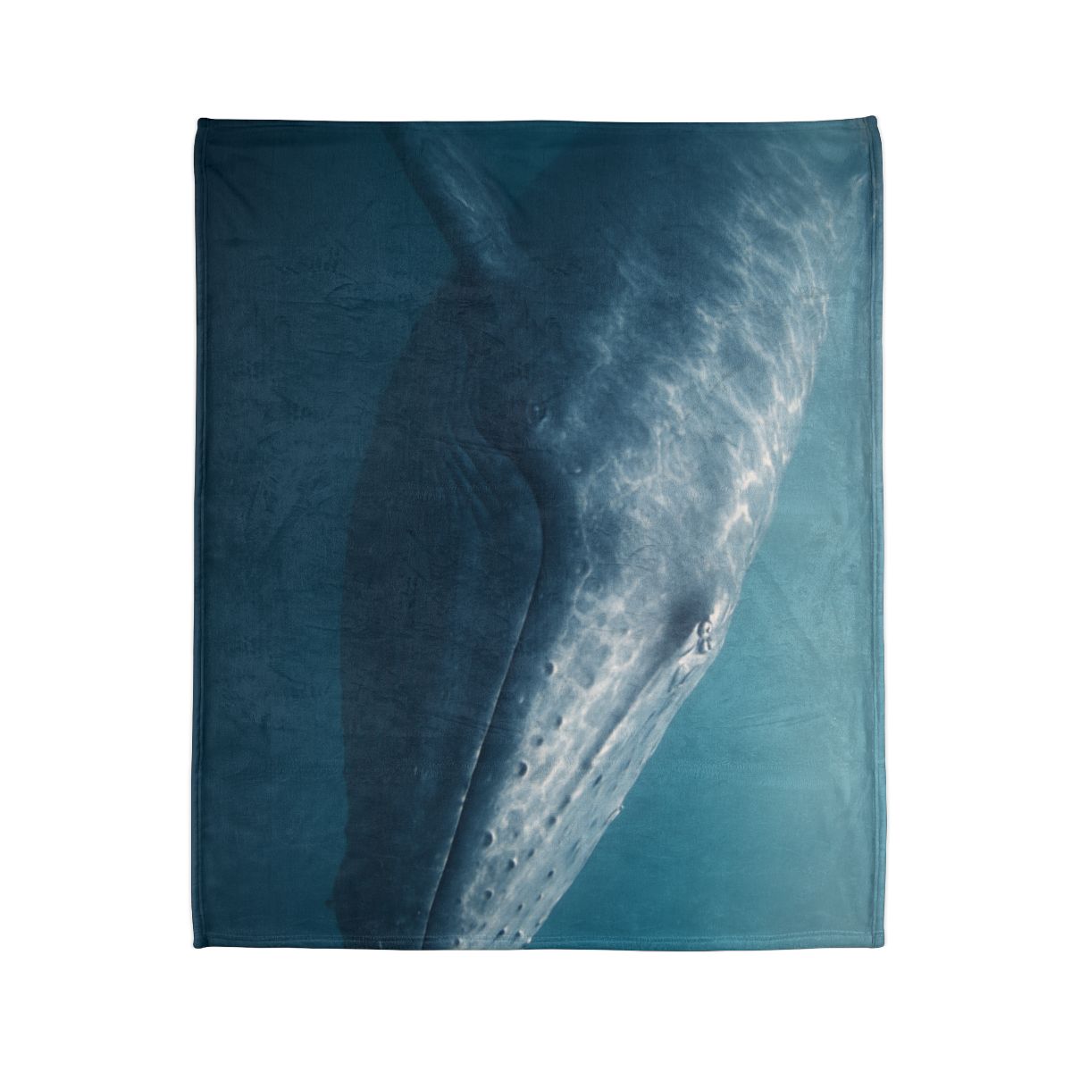 Ocean Song Blue Whale personalized cozy blankets