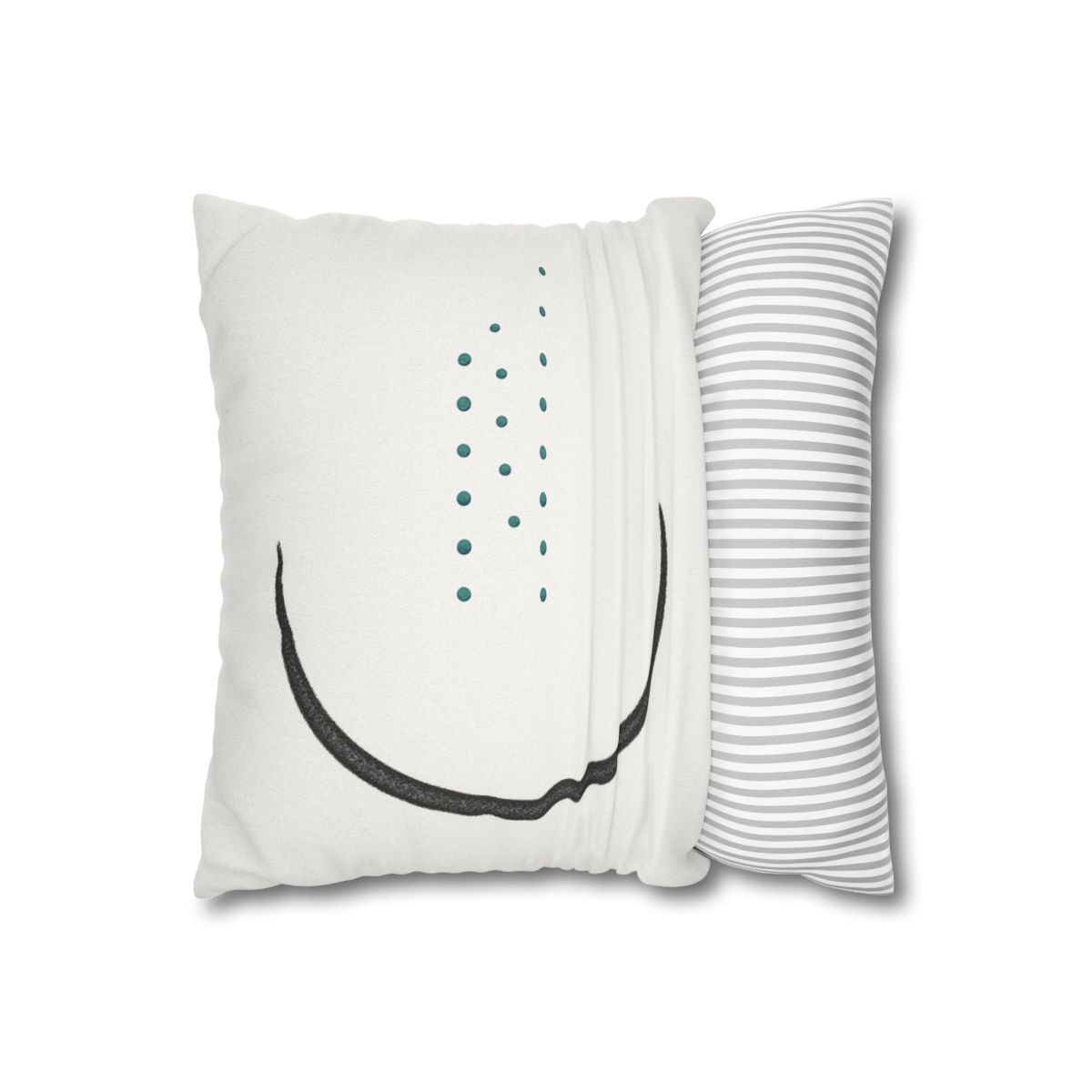 Split Crescent And Parallel Dots custom pillow cases