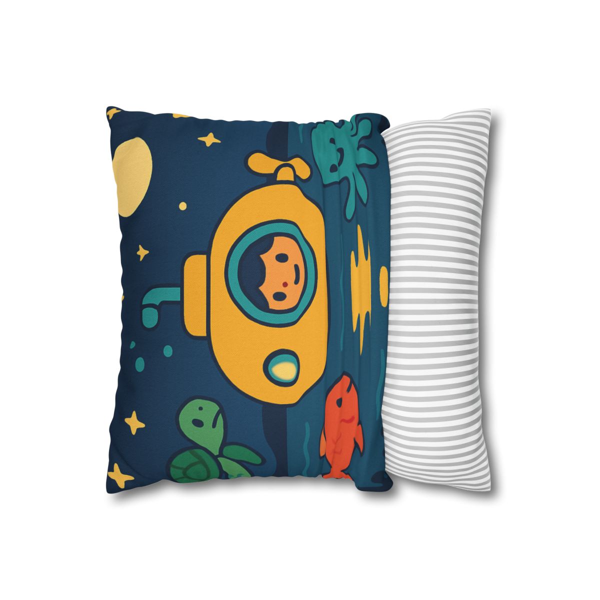 Starry Ocean Explorers soft cotton pillow cases