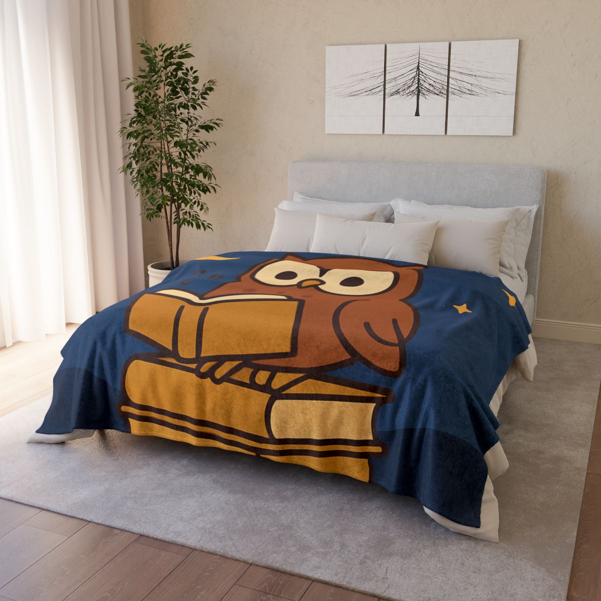Moonlight Owl Library warm winter blankets