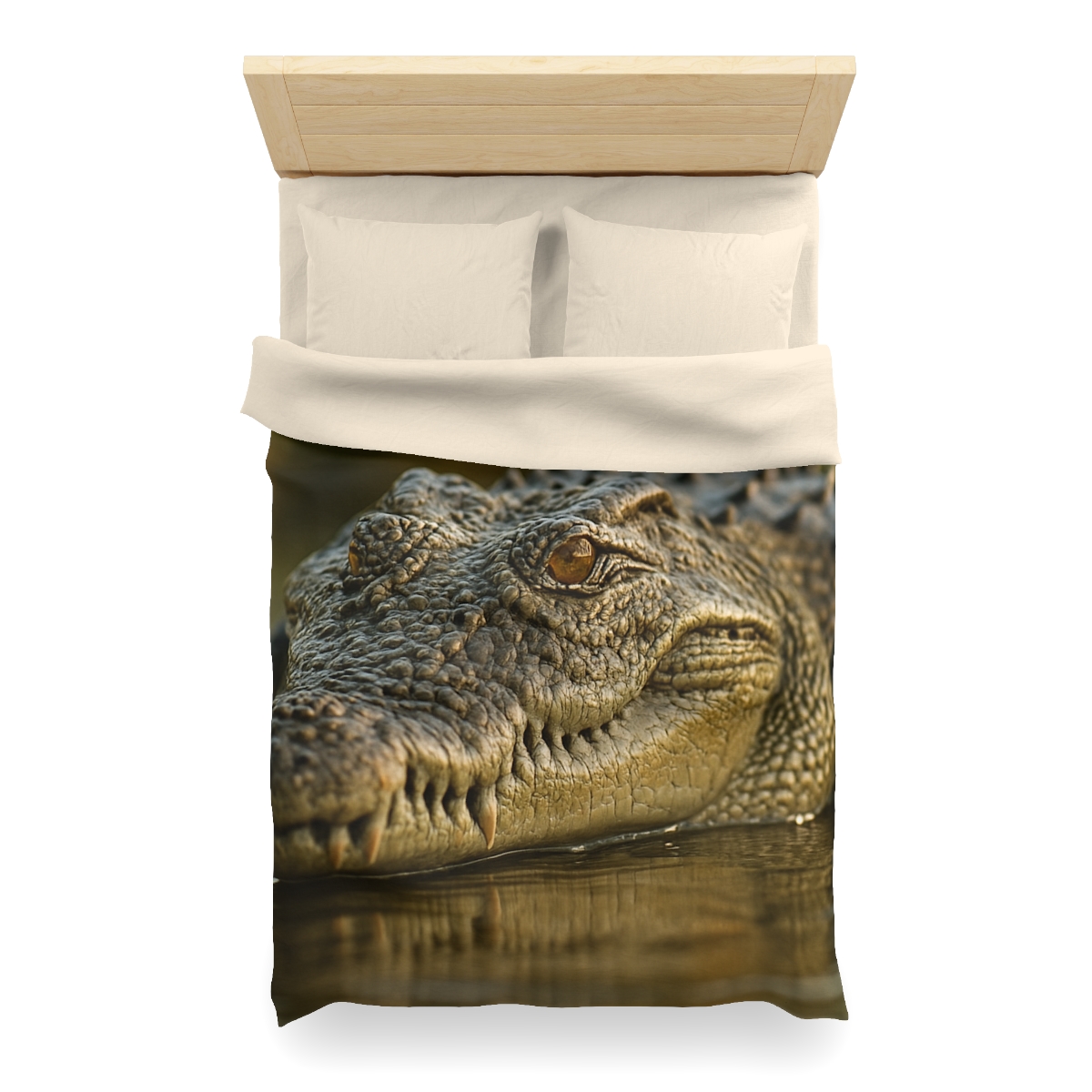 Ember Eye Saltwater Crocodile personalized bedding duvets