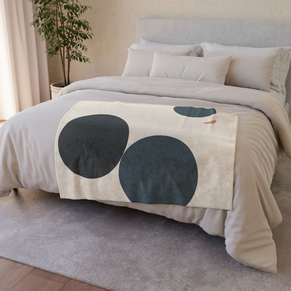 Three Circles With Shared Edge designer printed blankets