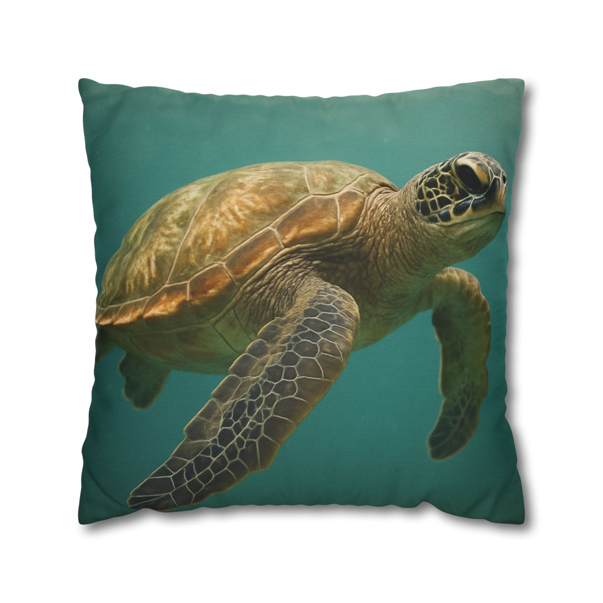 Amber Stillness Green Sea Turtle trendy patterned pillow cases