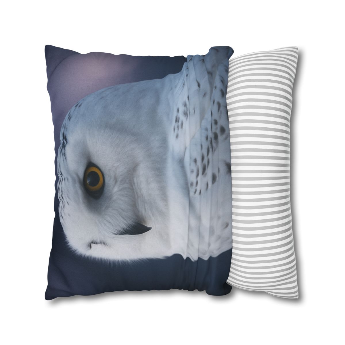 Twilight Watcher Snowy Owl stylish decorative pillowcases