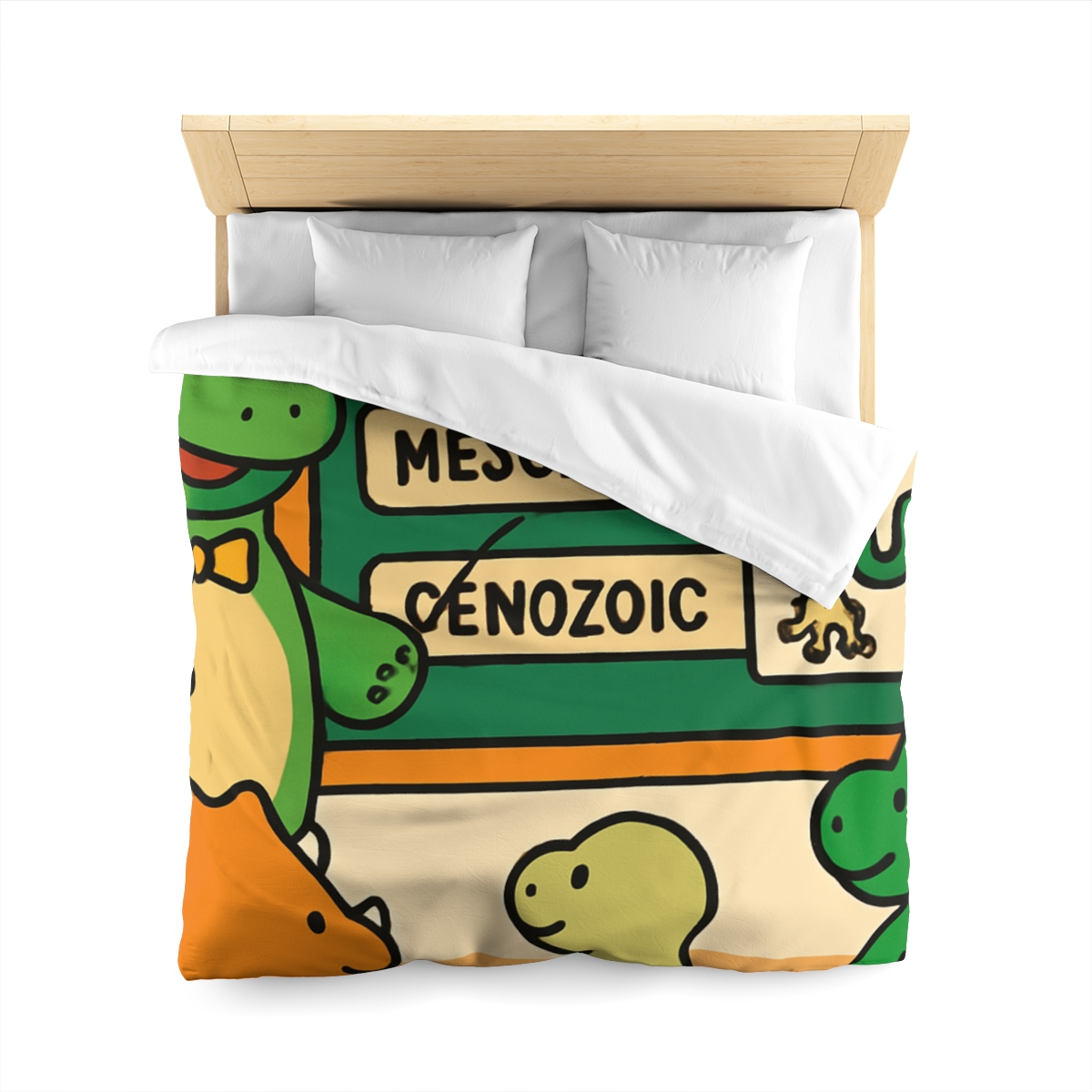 Time Traveling Dino Classroom unique patterned duvets