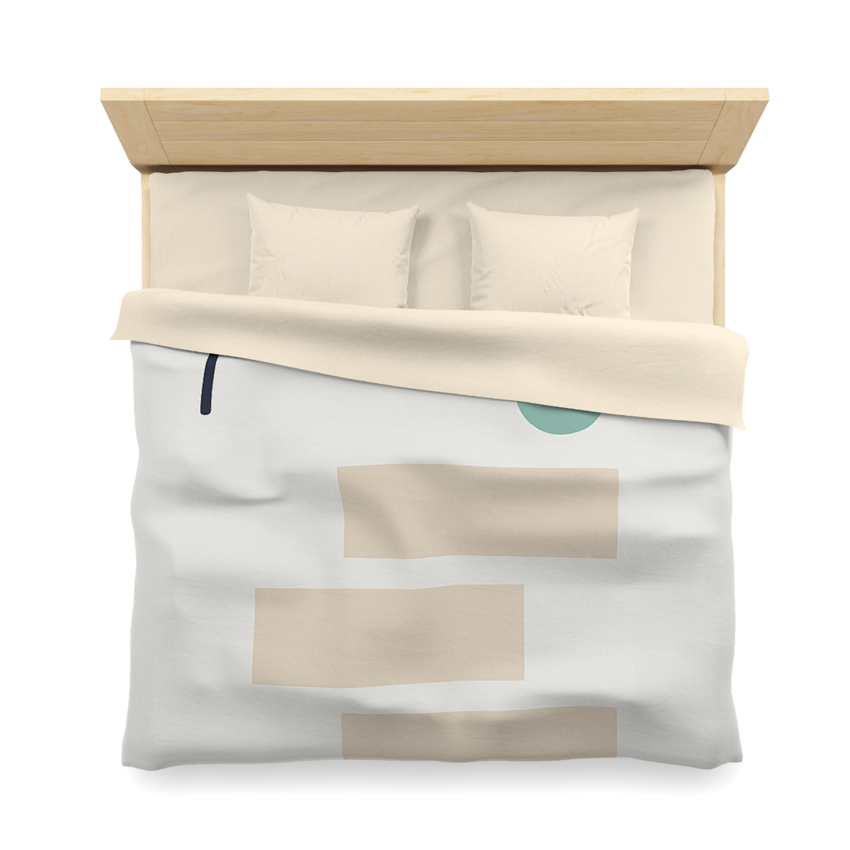 Quiet Arc With Stepped Blocks designer printed duvets