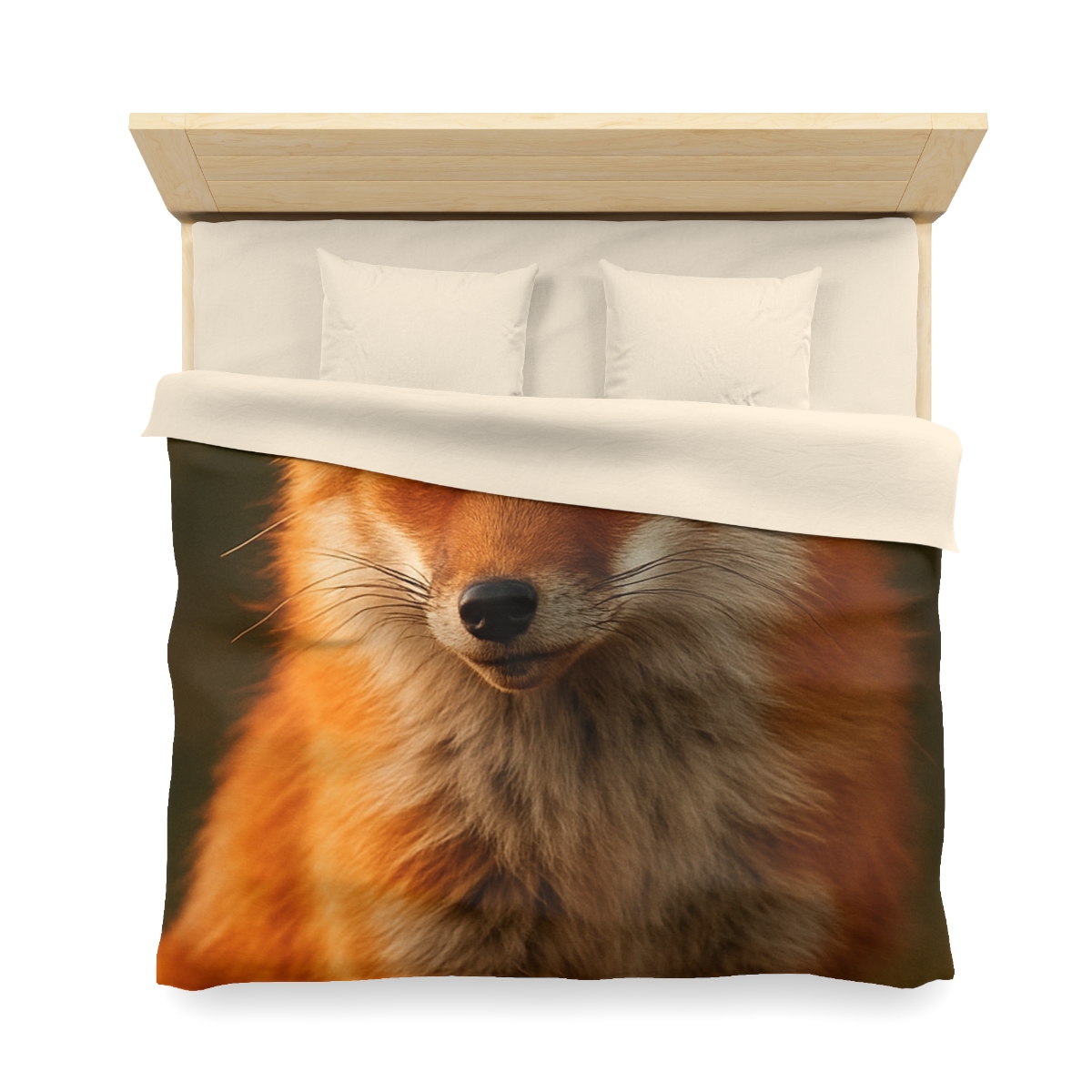 Crimson Whisper Red Fox custom duvets
