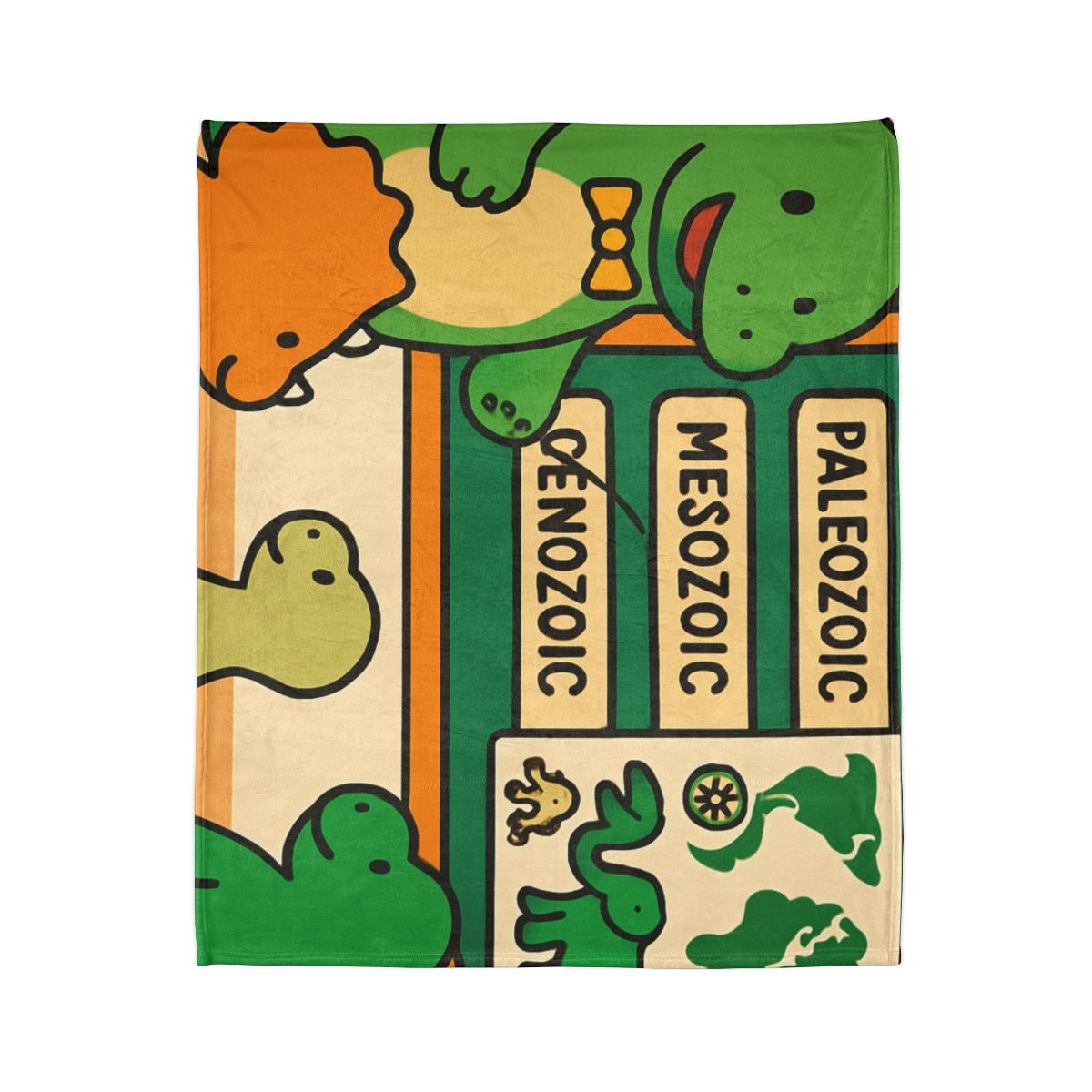 Time Traveling Dino Classroom designer printed blankets