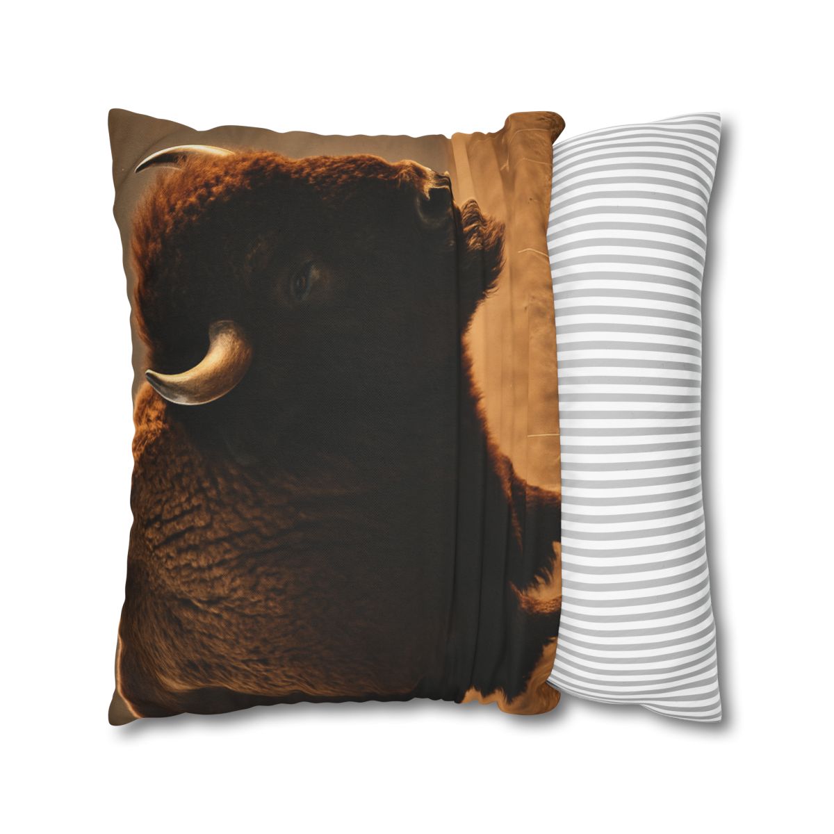 Prairie Thunder Bison soft cotton pillow cases
