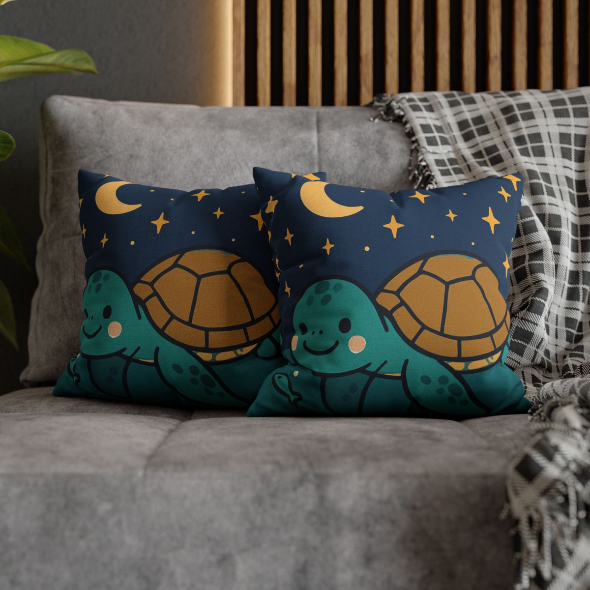 Starry Sea Turtle Voyage stylish decorative pillowcases