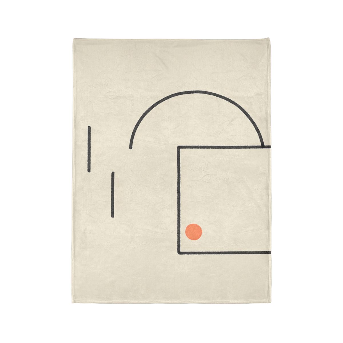 Offset Frame With Leaning Arc trendy patterned blankets