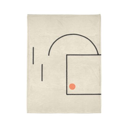 Offset Frame With Leaning Arc trendy patterned blankets