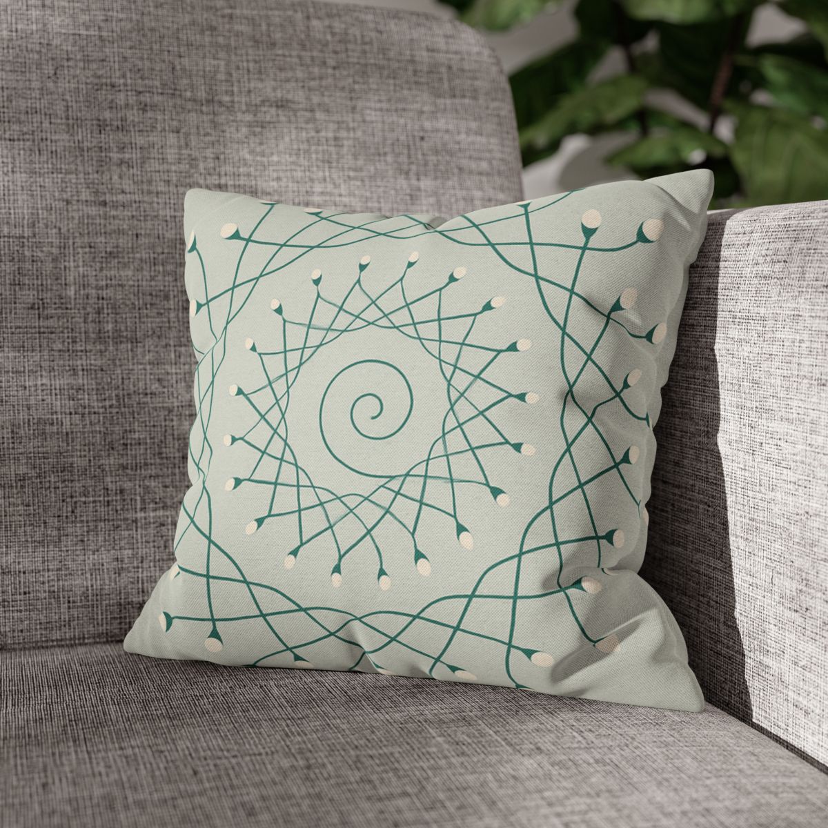 Spiral Sprout Lattice custom pillow cases