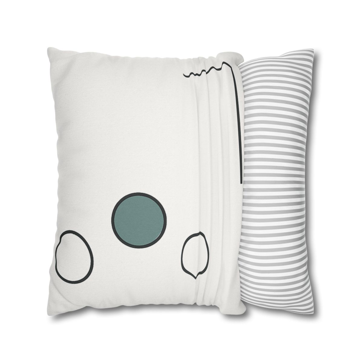 Triad Circles With Corner Frame Pause unique gift pillow cases