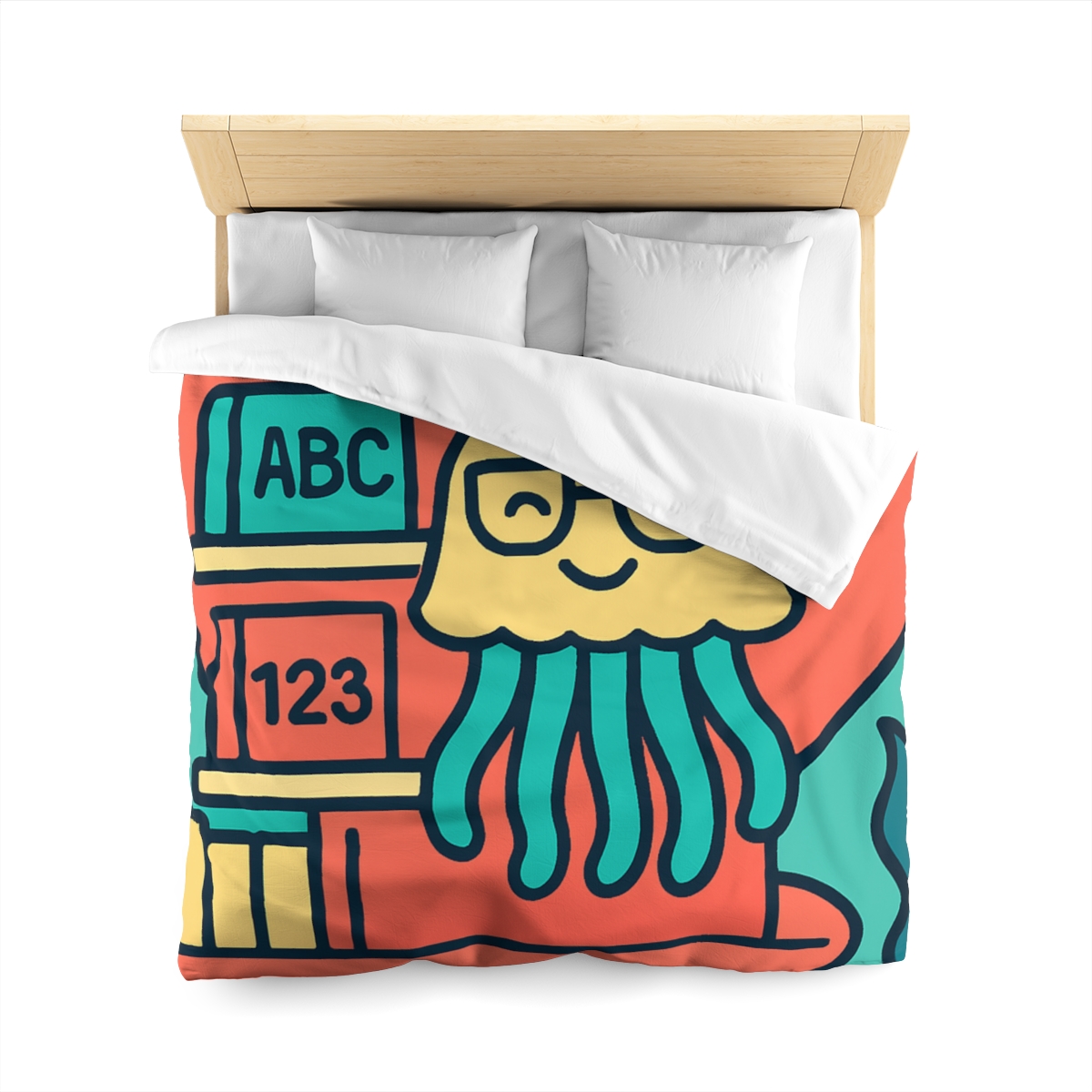 Nebula Jellyfish Library personalized bedding duvets