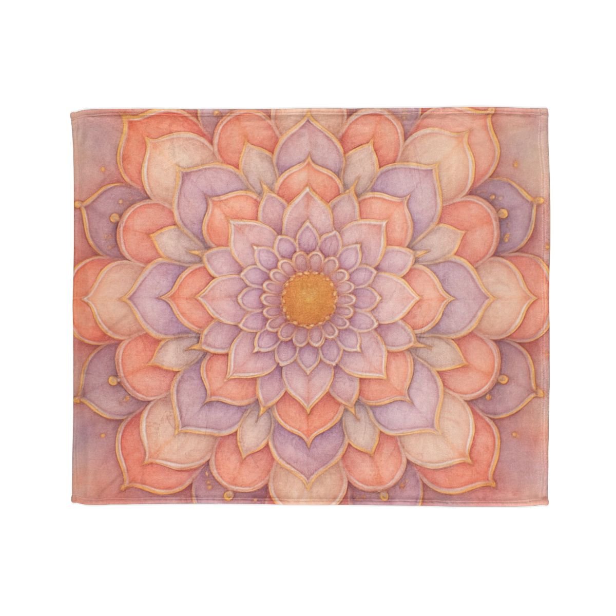 Petal Prism Mandala designer printed blankets