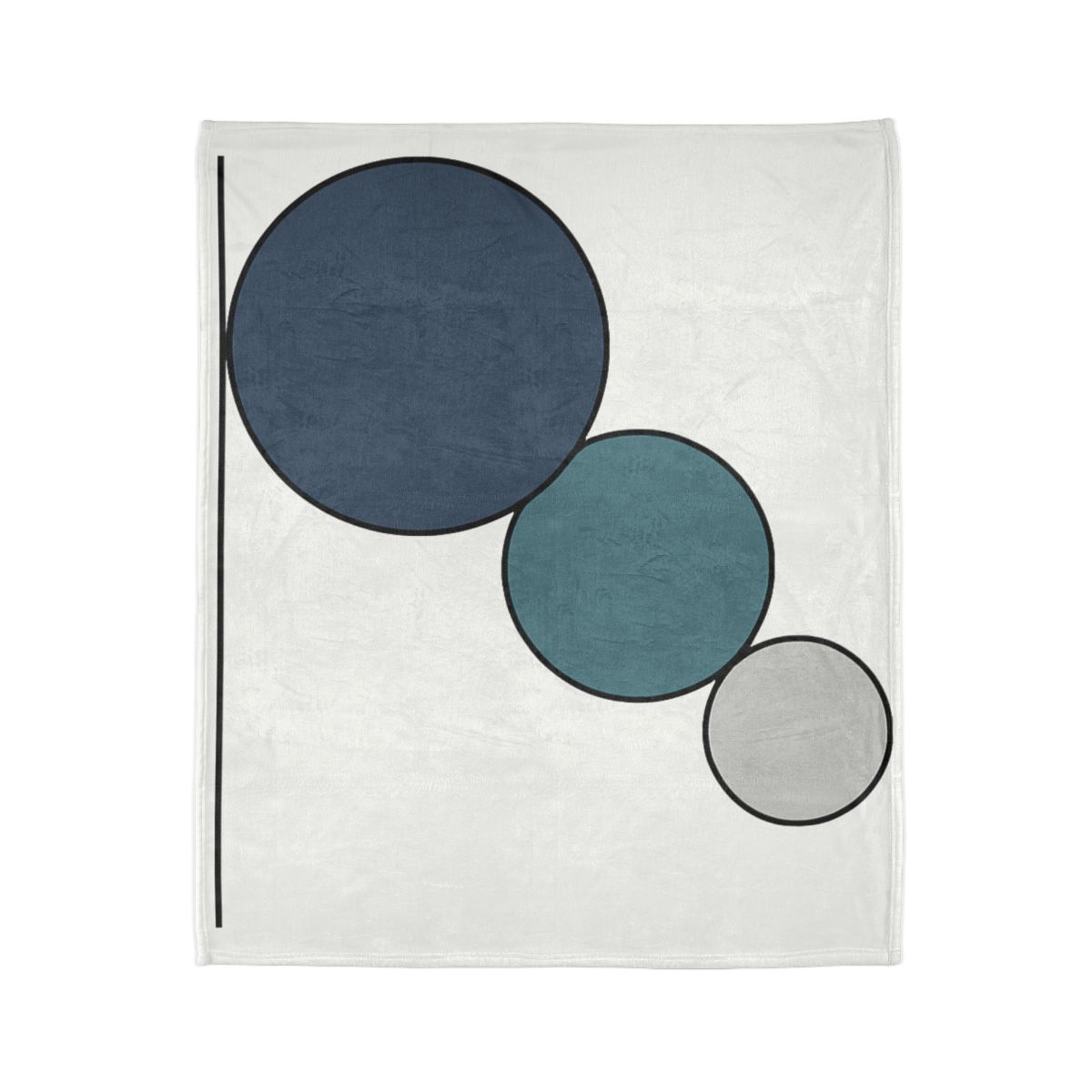 Staggered Circle Trio stylish throw blankets