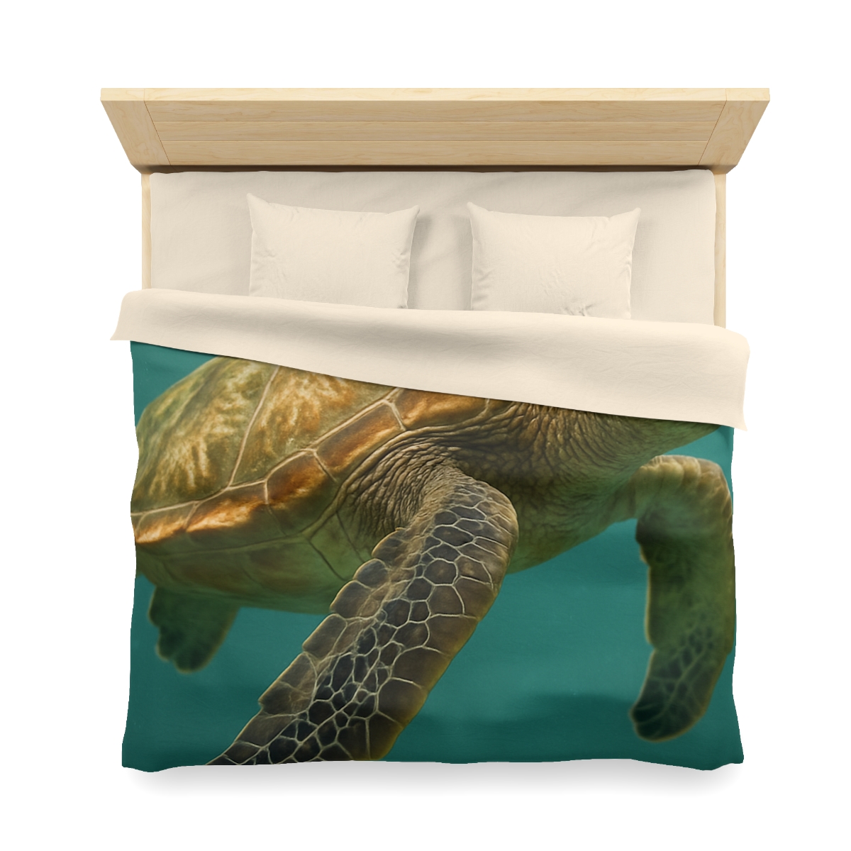Amber Stillness Green Sea Turtle stylish duvet covers