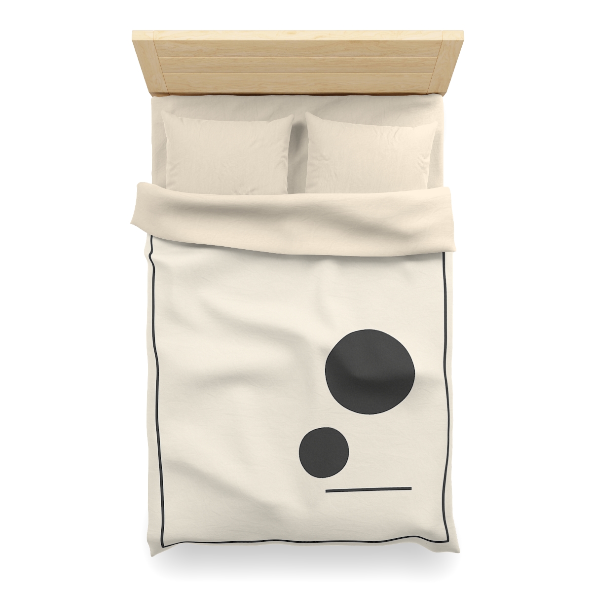 Offset Frame With Twin Disks soft comforter duvets