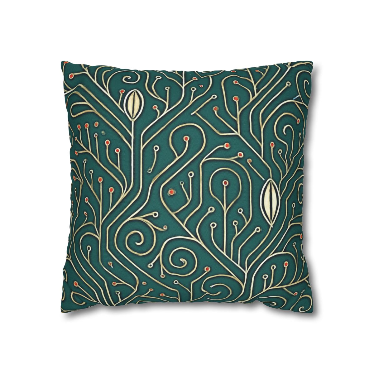 Vine Circuit Filigree designer print pillow cases