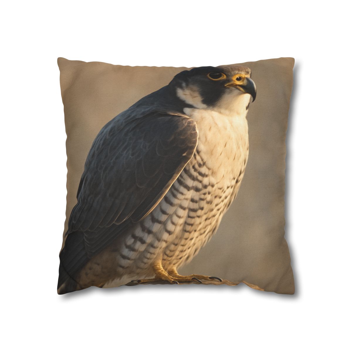 Silver Dusk Peregrine Falcon designer print pillow cases