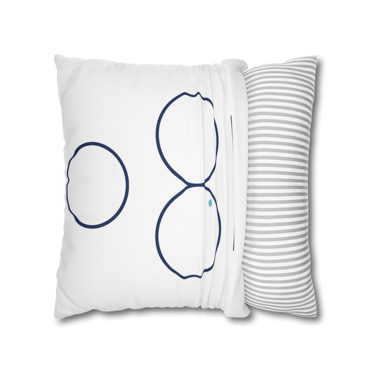 Triad Rings With Shared Tangent custom pillow cases
