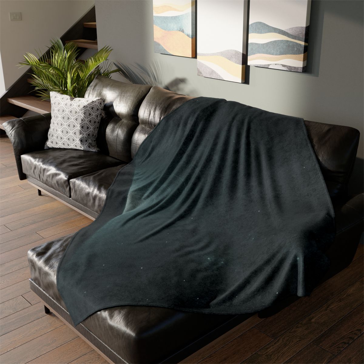 Void Echo Fringe designer printed blankets