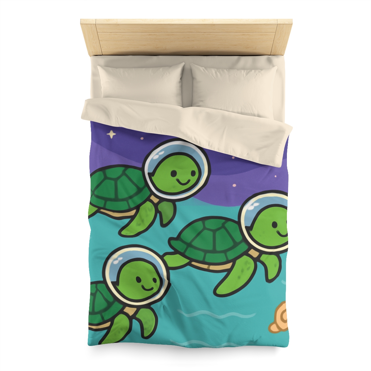 Starry Seas Turtle Team warm winter duvets