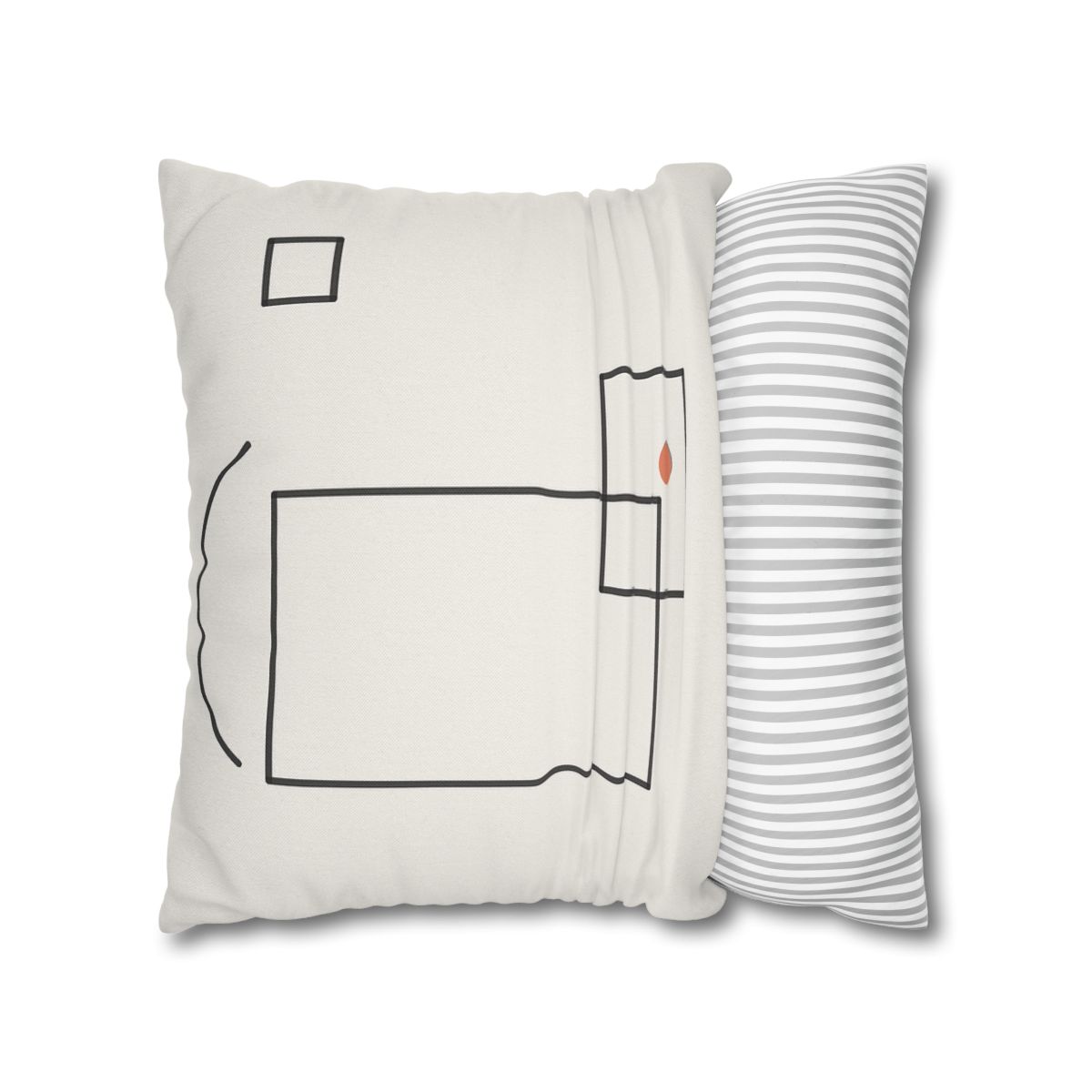 Offset Frame And Quiet Arc comfortable bedding pillow covers