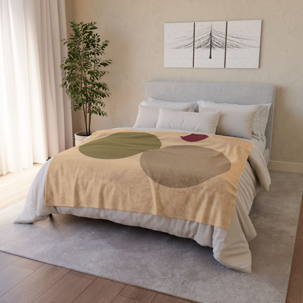 Three Circles With Shared Edge personalized cozy blankets