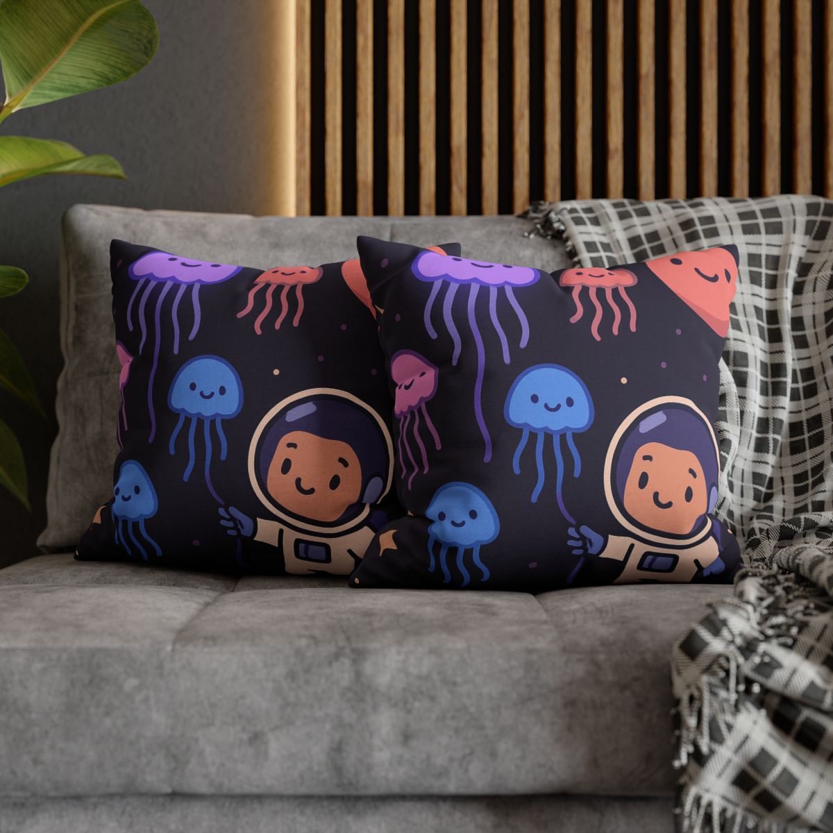 Galaxy Garden Of Floating Jellyfish comfortable bedding pillow covers