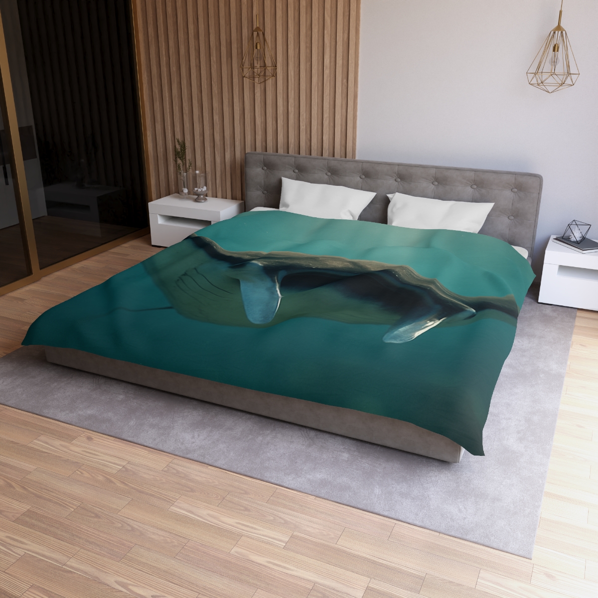 Starlit Drift Giant Manta Ray custom duvets