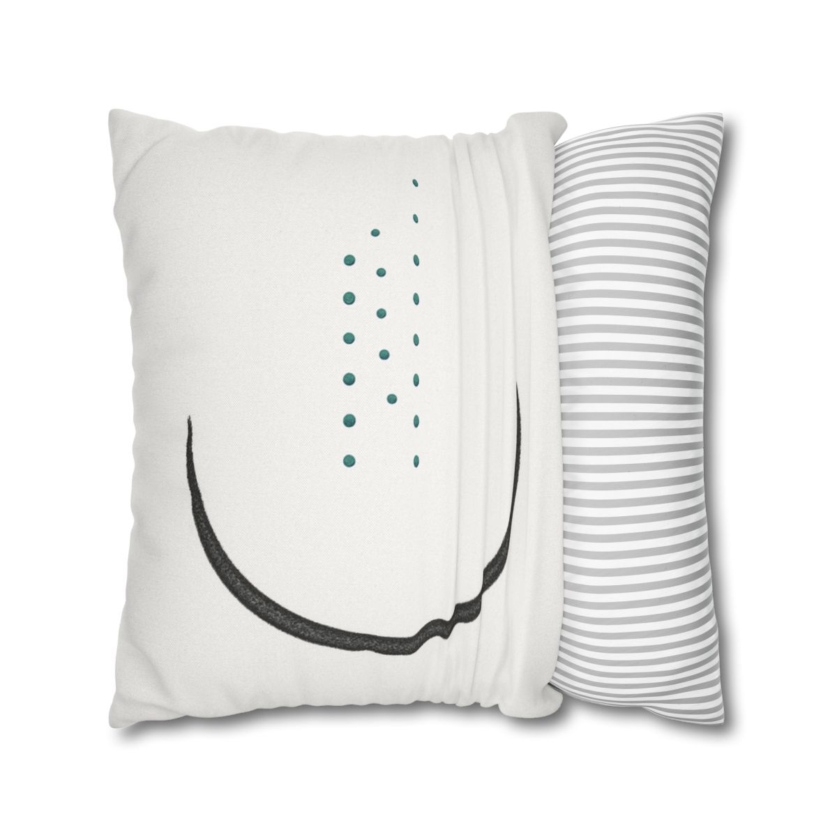 Split Crescent And Parallel Dots custom pillow cases