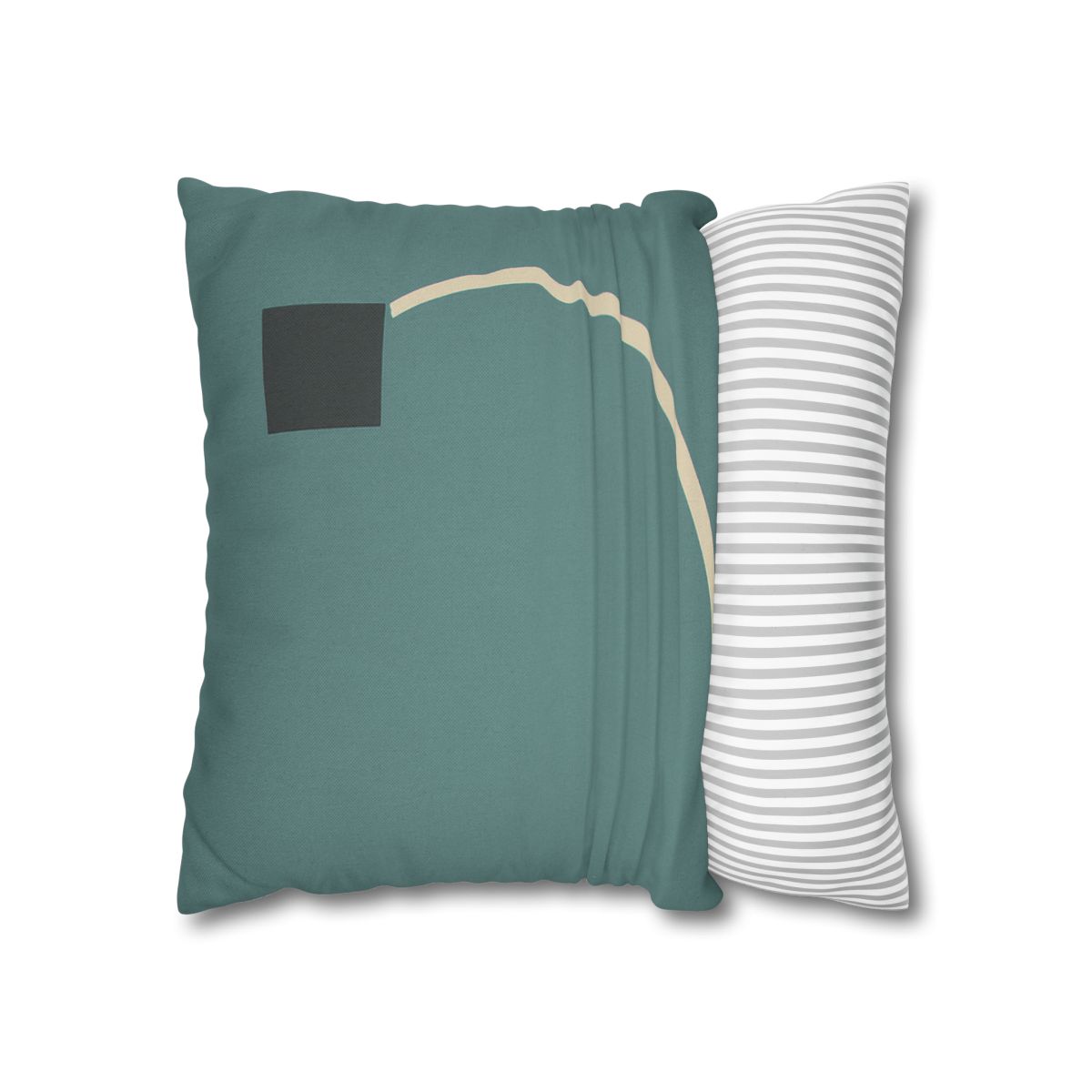 Negative Space Corner Arc soft cotton pillow cases