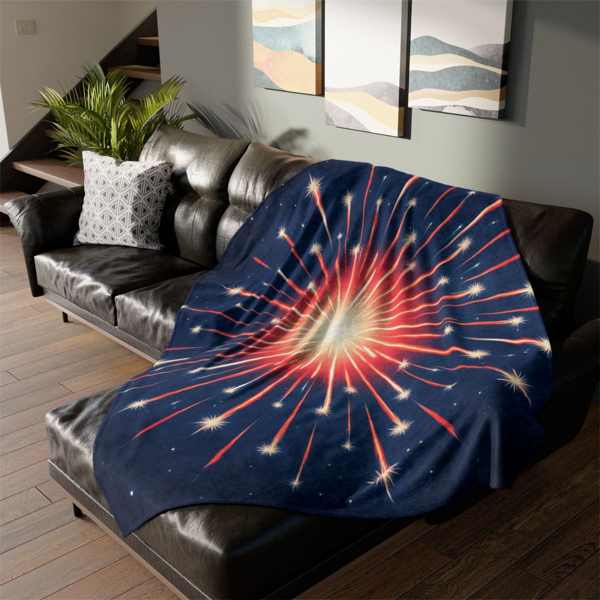 Photon Burst Constellation unique gift blankets