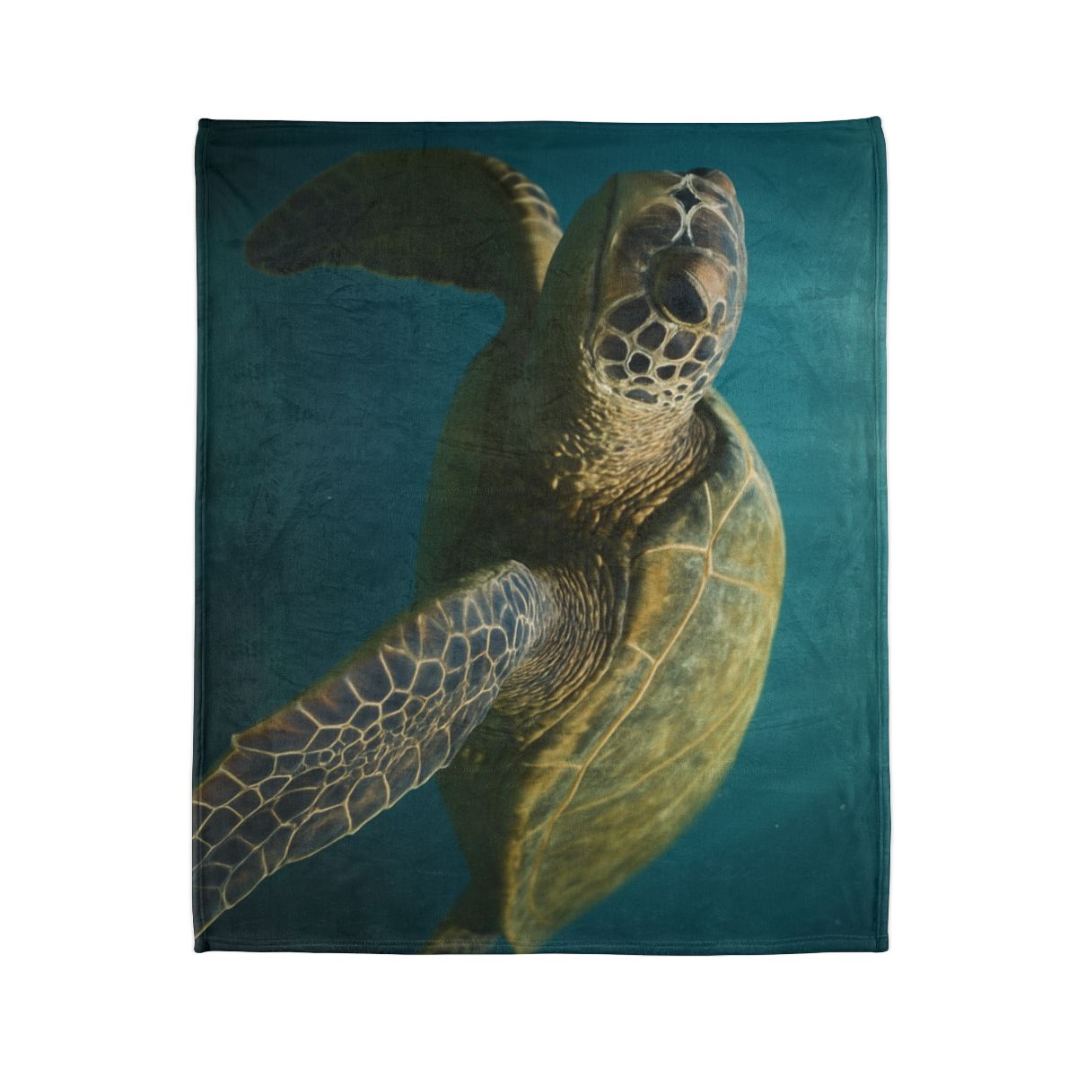 Glasswater Drift Green Sea Turtle warm winter blankets
