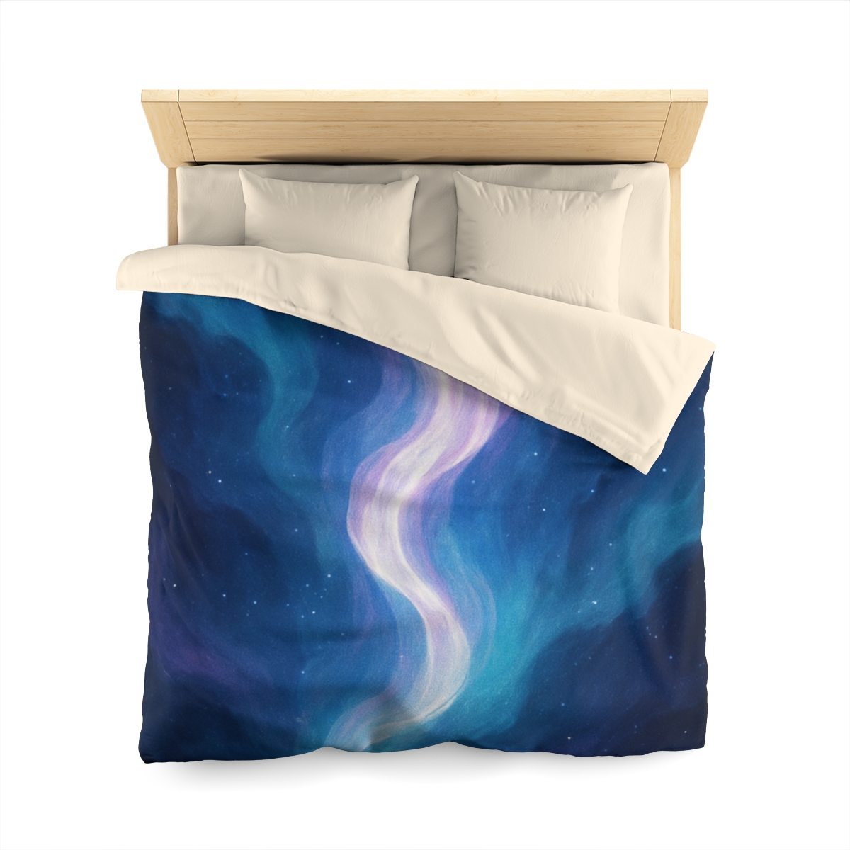 Electro Aurora Nebula Loom designer printed duvets