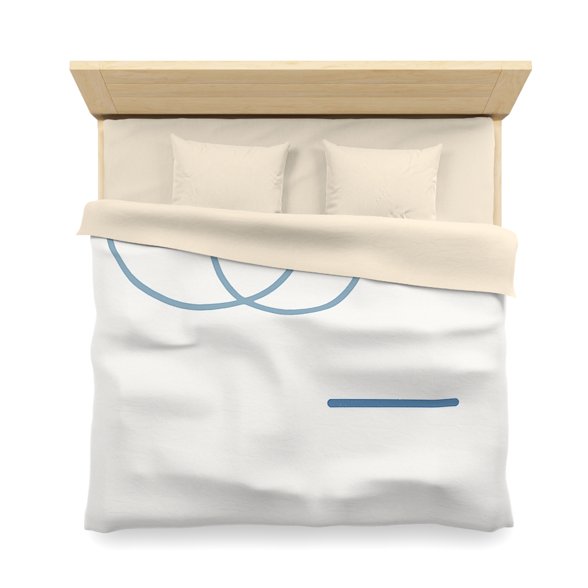 Offset Rings With Quiet Line custom duvets