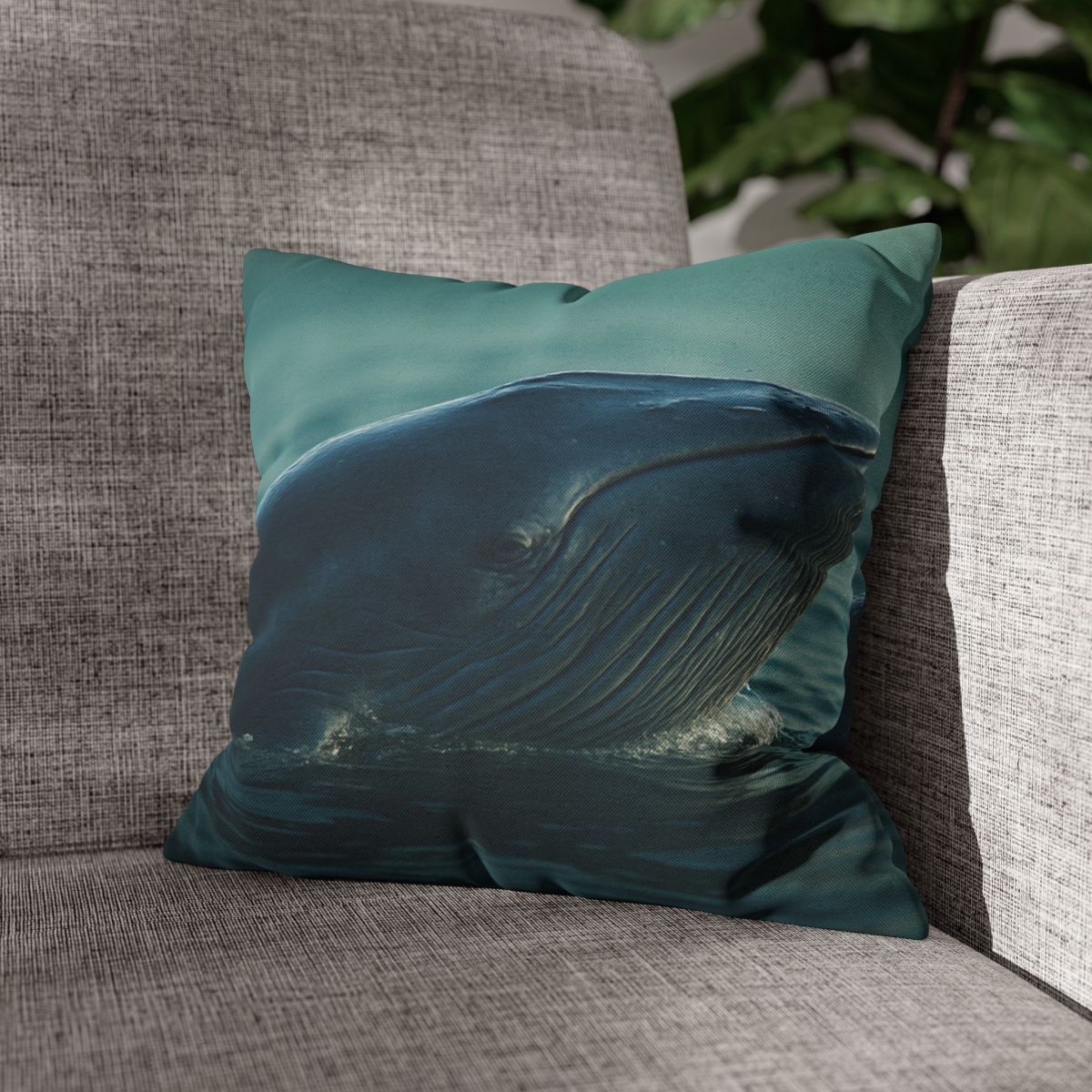 Ocean Song Blue Whale custom pillow cases