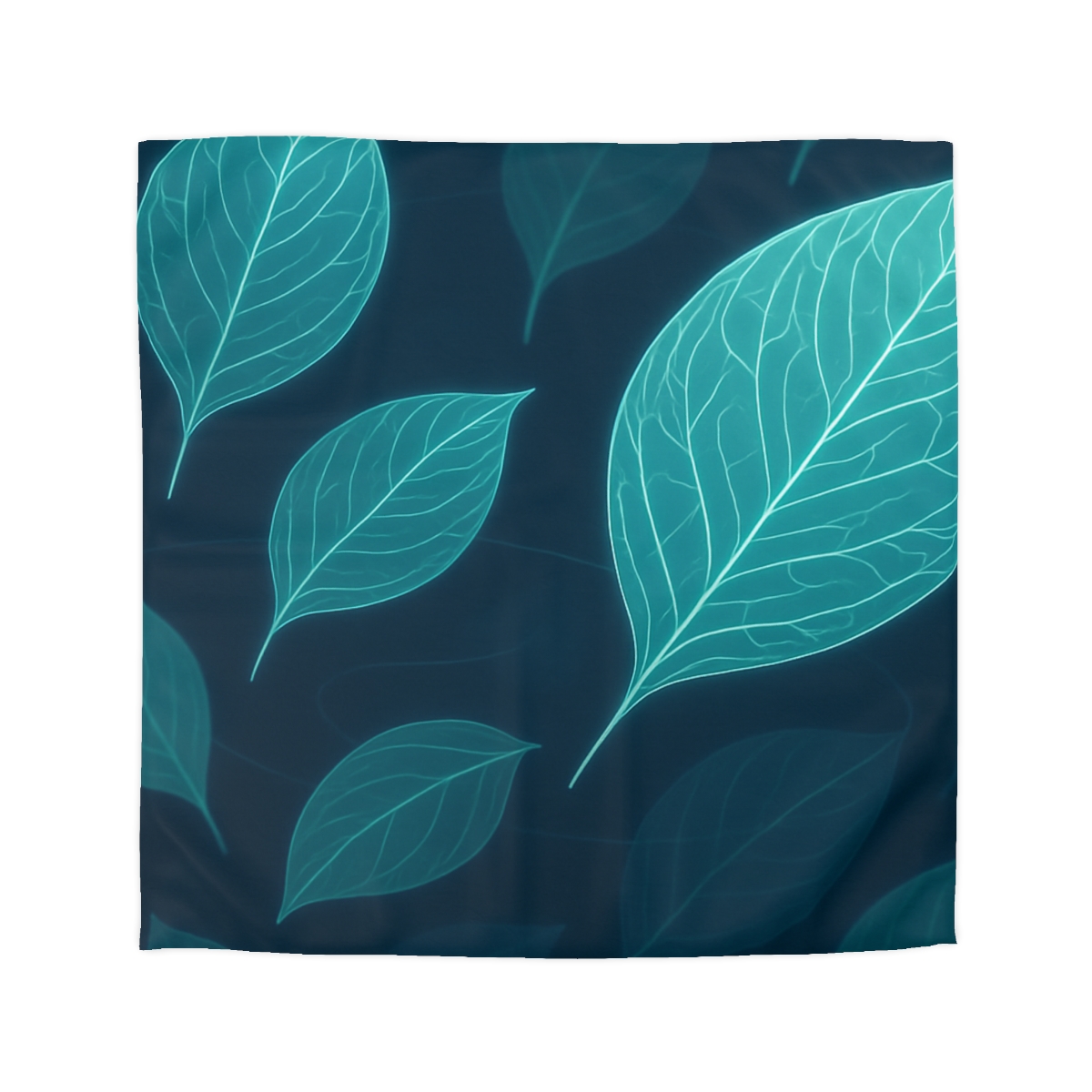 Orbiting Leaf Vein Circuit trendy bedroom duvets