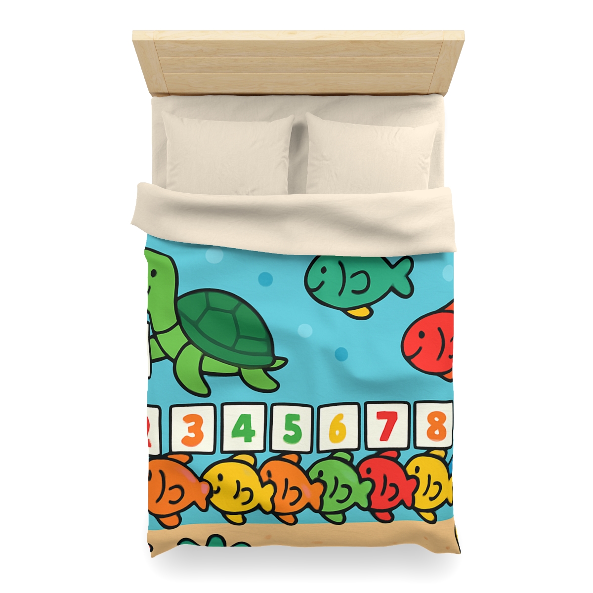 Coral Reef Number Parade warm winter duvets