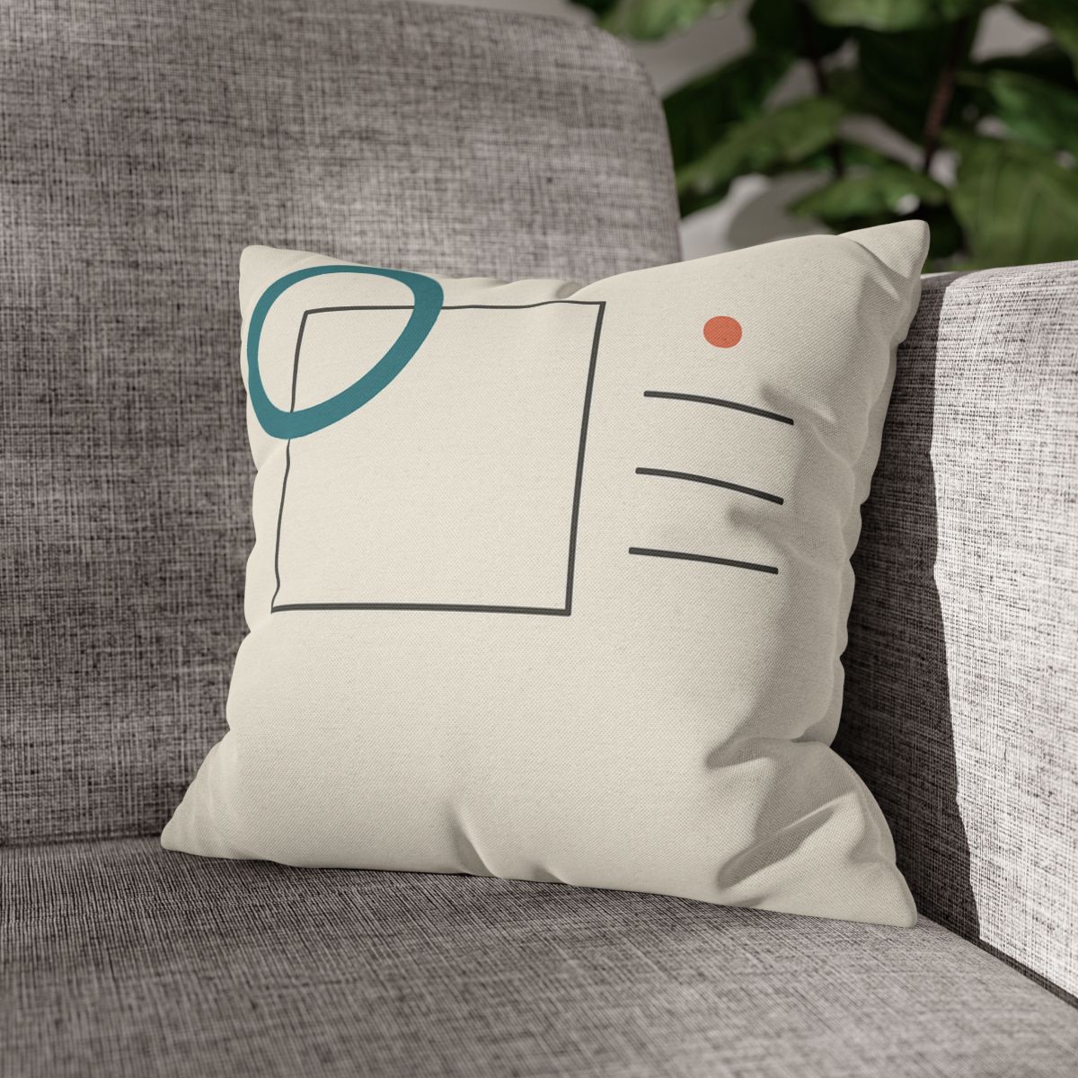 Open Frame With Drifted Ring soft cotton pillow cases