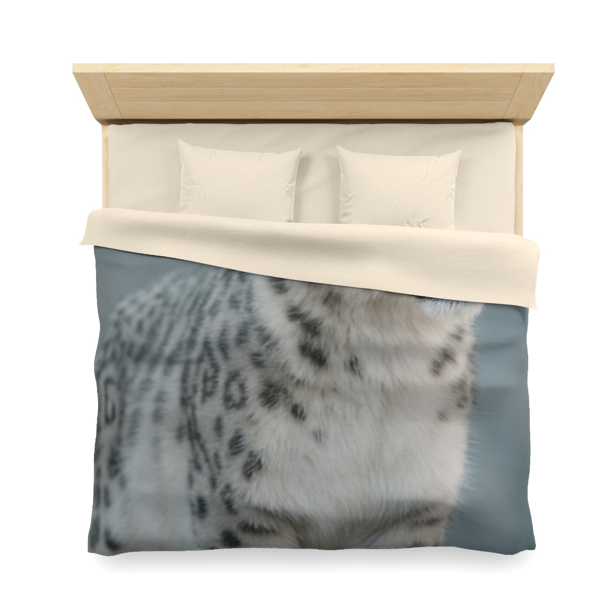 Ridge Phantom Snow Leopard soft comforter duvets