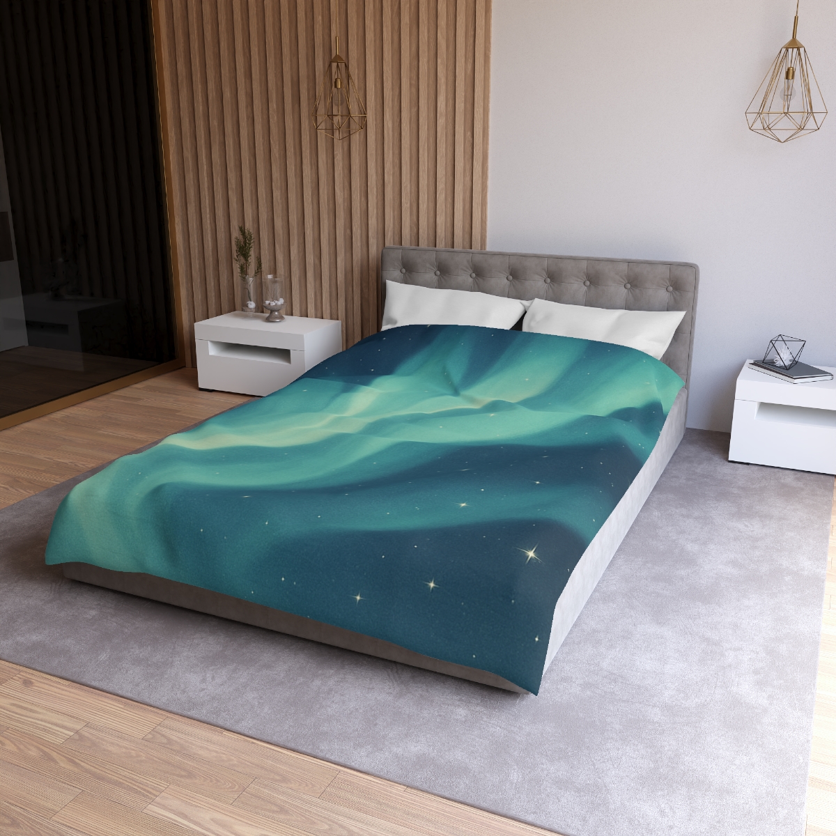 Aurora Veil Star Bloom personalized bedding duvets