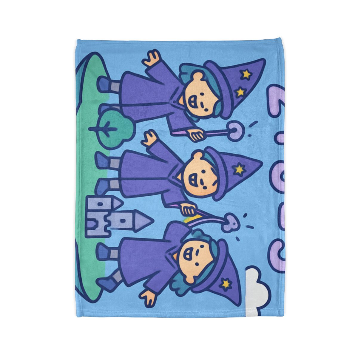 Math Wizards Floating Island soft fleece blankets