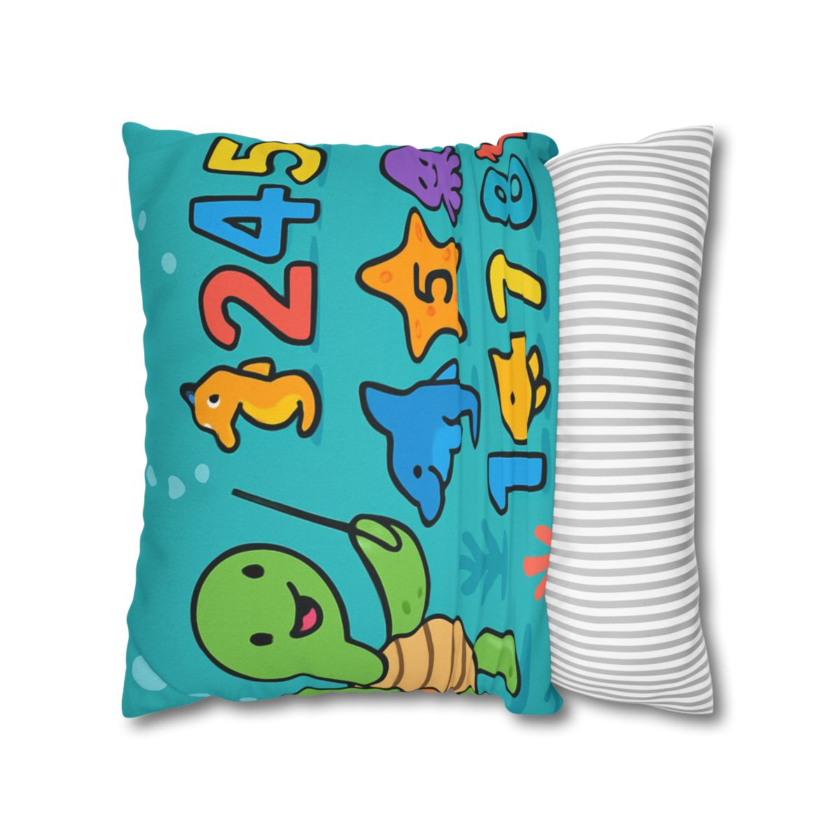 The Coral Reef Number Parade trendy patterned pillow cases