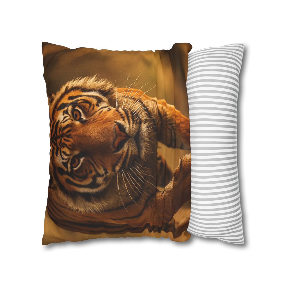 Crimson Stride Tiger custom pillow cases