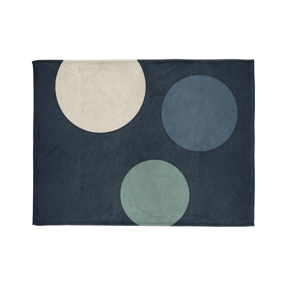 Staggered Circle Trio designer printed blankets