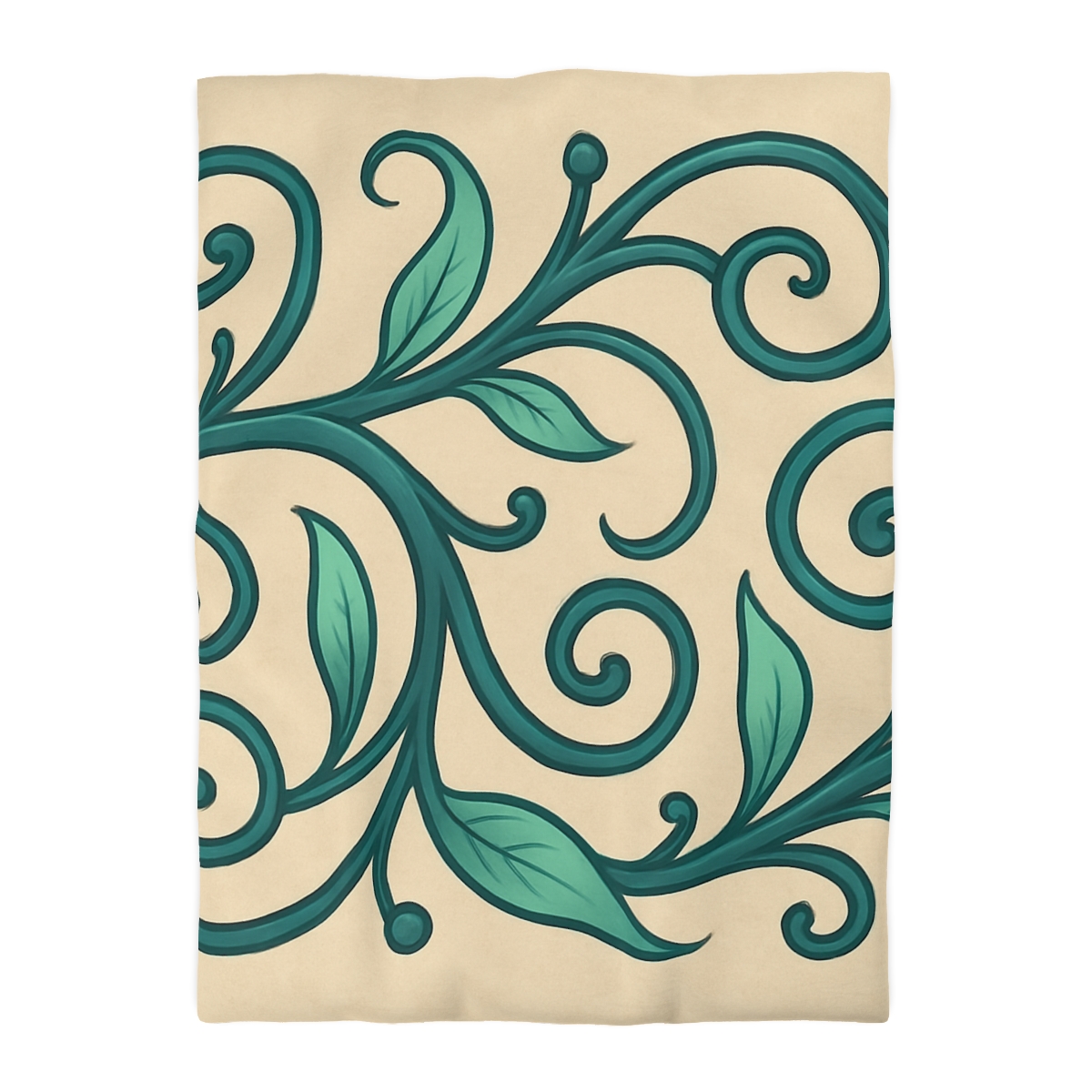 Curling Tendril Frieze personalized bedding duvets