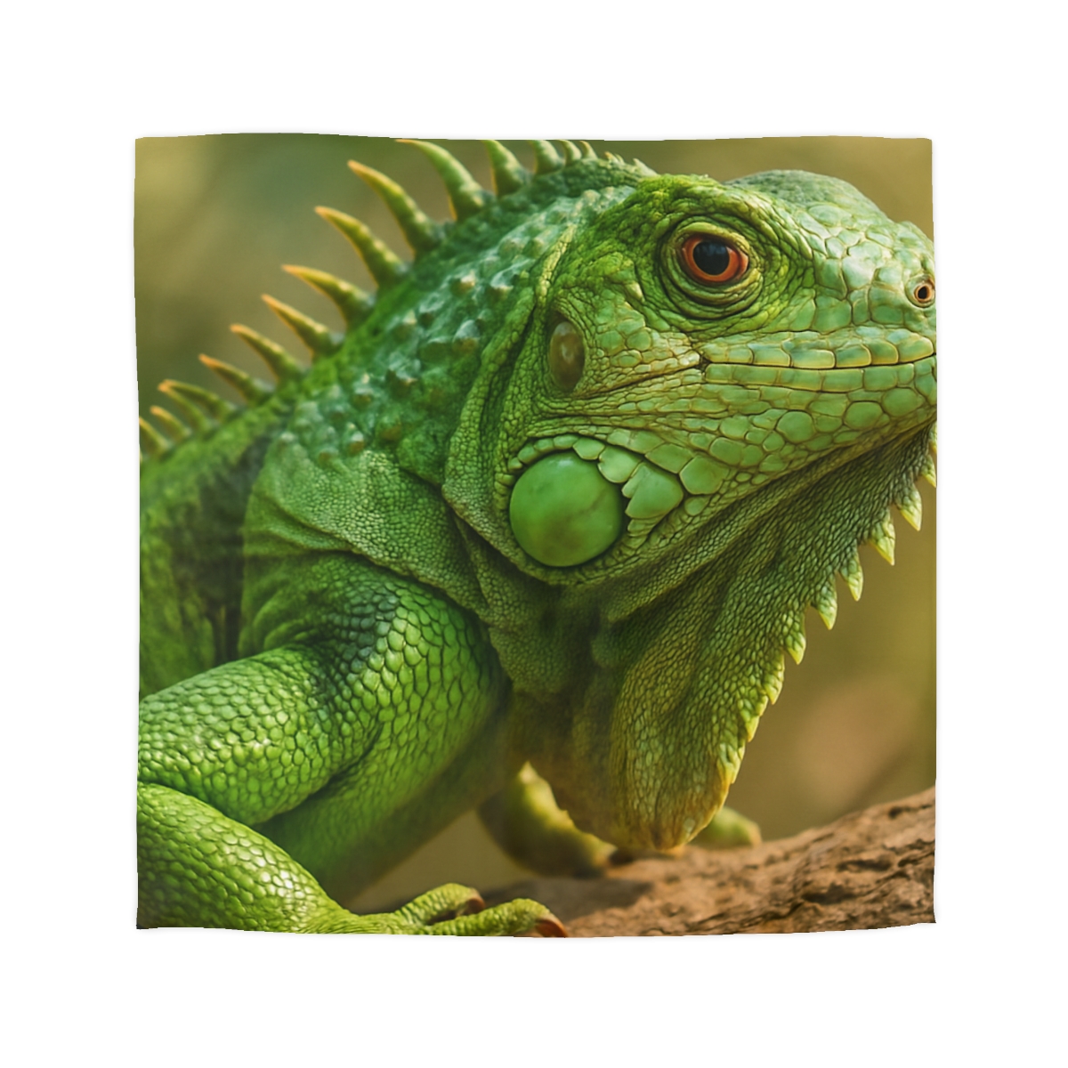 Green Iguana Sun Poise personalized bedding duvets